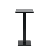 Olympic Poseur Table in Black with Smoked Mirror Top