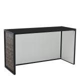 Unico Bar with Black Frame and Snake Skin Panels