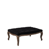 Berg Ottoman Oak in Black Velvet