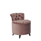 Nandor Ottoman in Blush Velvet