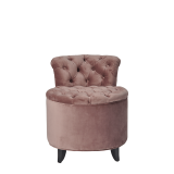 Nandor Ottoman in Blush Velvet