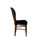 Chandelle Chair in Ivory with Brown Seat Pad