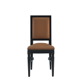 CKC Chair in Black with Caramel Seat Pad
