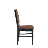 CKC Chair in Black with Caramel Seat Pad