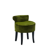 Belgravia Ottoman in Chartreuse Green Velvet