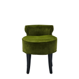 Belgravia Ottoman in Chartreuse Green Velvet