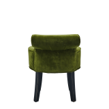 Belgravia Ottoman in Chartreuse Green Velvet