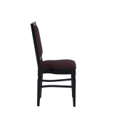 CKC Chair in Black with Claret Wine Seat Pad