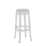 Charles Ghost Bar Stool in Clear