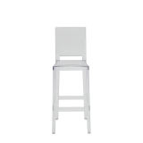 One More Please Bar Stool Square in Clear