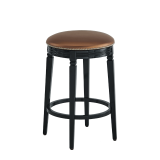 Beli Bar Stool Black with Copper Seat Pad