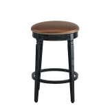 Beli Bar Stool Black with Copper Seat Pad