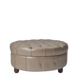 Madrid Ottoman in Taupe