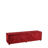 Rochelle Bench in Crimson Red Velvet