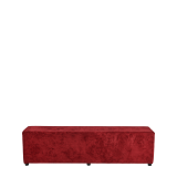 Rochelle Bench in Crimson Red Velvet