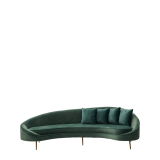 LA Sofa in Dusty Seafoam Green Velvet