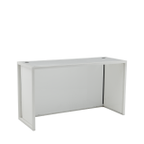 Unico DJ Booth with White Frame and White Panels
