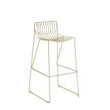 Gianni Square Bar Stool in Gold