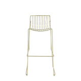 Gianni Square Bar Stool in Gold