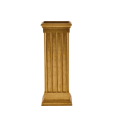 Greek Classic Plinths with Gold Gilt Finish