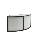 Unico Curved Bar with Black Frame and Coloured Panels