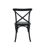 Coco Chair in Black with Grey Seat Pad