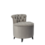 Nandor Ottoman in Grey Velvet