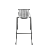 Gianni Square Bar Stool in Gunmetal