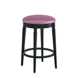 Beli Bar Stool Black with Icy Pink Seat Pad