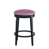 Beli Bar Stool Black with Icy Pink Seat Pad