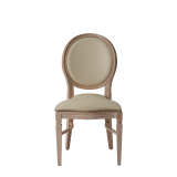 Chandelle Chair in Ivory with Ivory Seat Pad