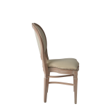 Chandelle Chair in Ivory with Ivory Seat Pad