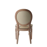 Chandelle Chair in Ivory with Ivory Seat Pad