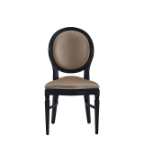 Chandelle Chair in Black with Latte Seat Pad