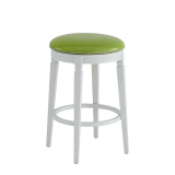 Beli Bar Stool White with Lime Seat Pad