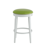 Beli Bar Stool White with Lime Seat Pad