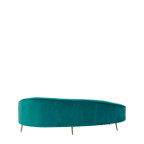 LA Sofa in Maldive Blue Velvet