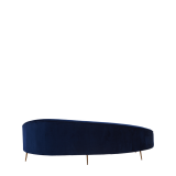 LA Sofa in Midnight Blue Velvet