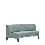 Infinito E Curved Sofa in Seafoam Green