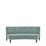 Infinito E Curved Sofa in Seafoam Green