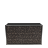 Unico Bar - Stainless Steel Frame - Snake Skin Upholstered Panels