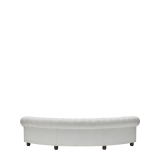 Chesterfield Curved Sofa in White