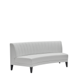 Infinito E Curved Sofa in White