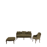 Berg Armchair Oak with Taupe