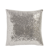Silver Cushion with Sequins
