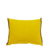 Yellow Cushion with Zebra Print