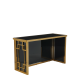 Gatsby Bar in Gold with Black Panels