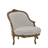 Leroy Armchair in white leather