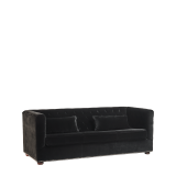 Merlot Sofa in Black Velvet