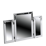 Rectangular Triple Fold Mirror
